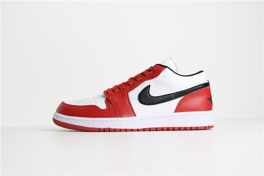 nike jordan low red white