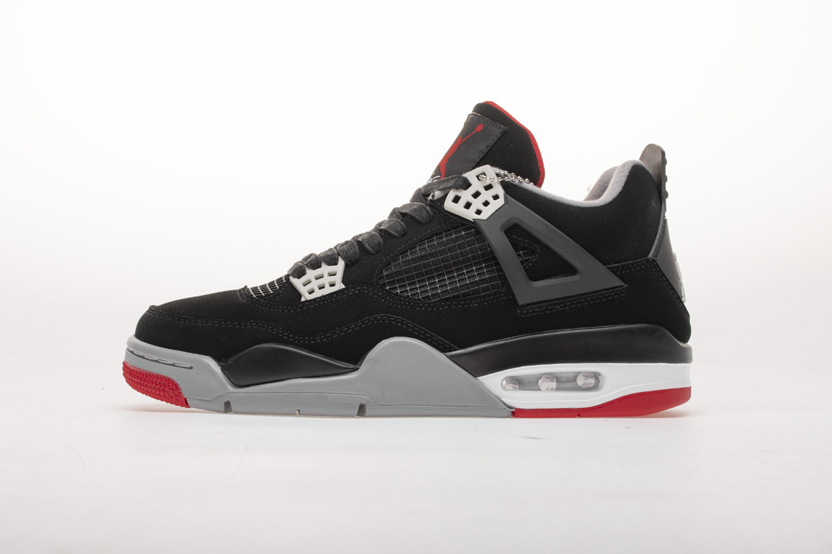 jordan 4's black and red