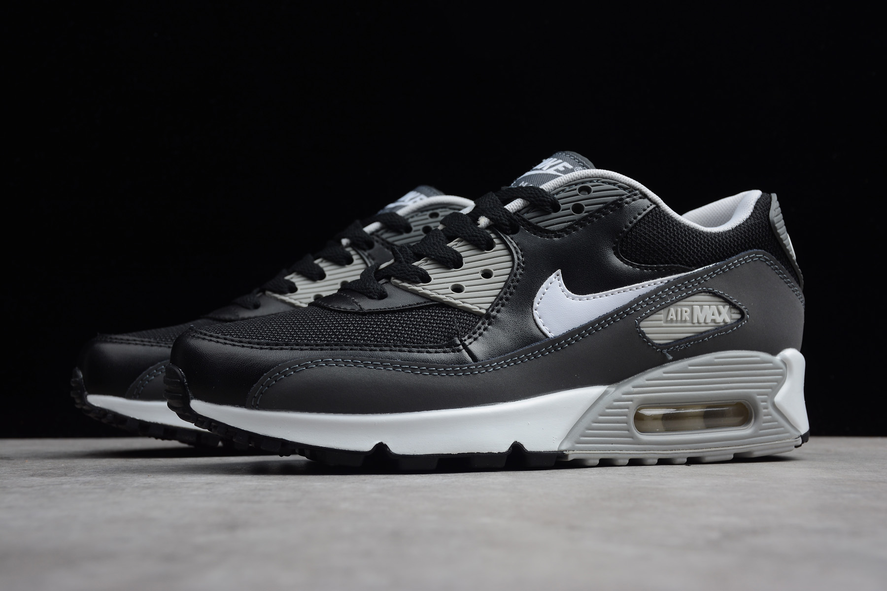 air max 90 black wolf grey dark grey