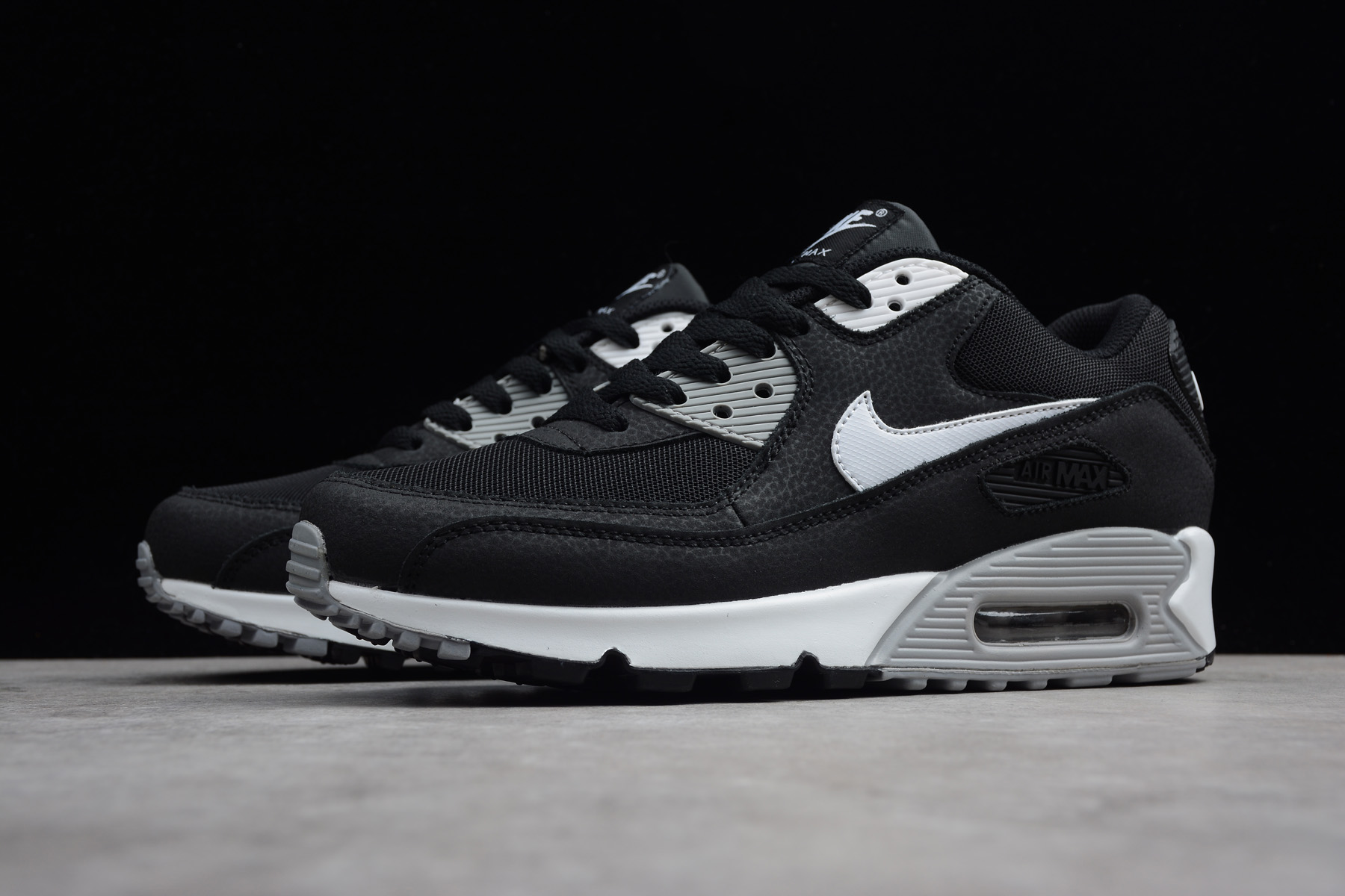 Nike Air Max 90 Essential Black White Wolf Grey 616730-012 – Men Air Shoes