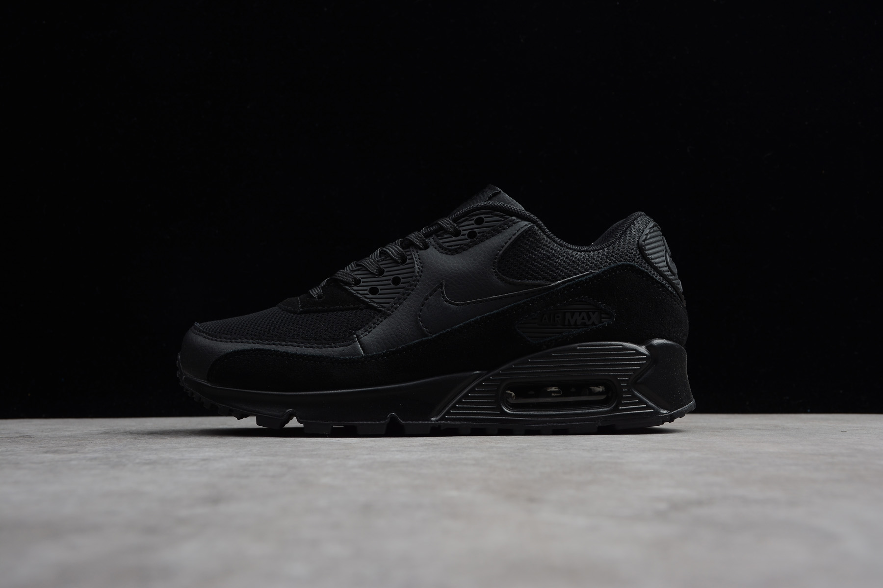 all black nike air max 90 mens