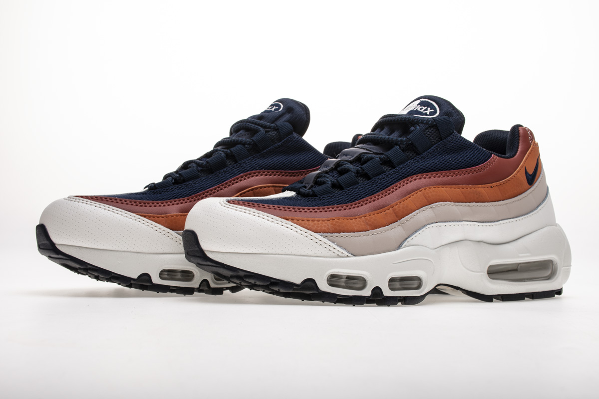 blue and orange air max 95