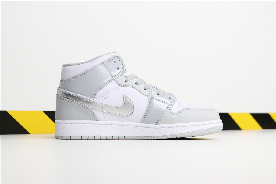 jordan 1 mid white and grey