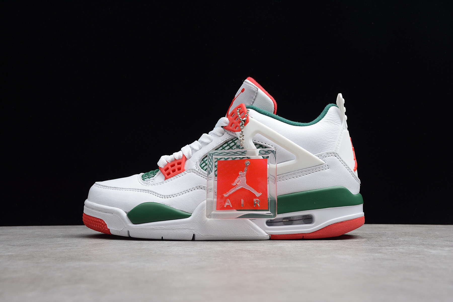 jordan 4 red and green