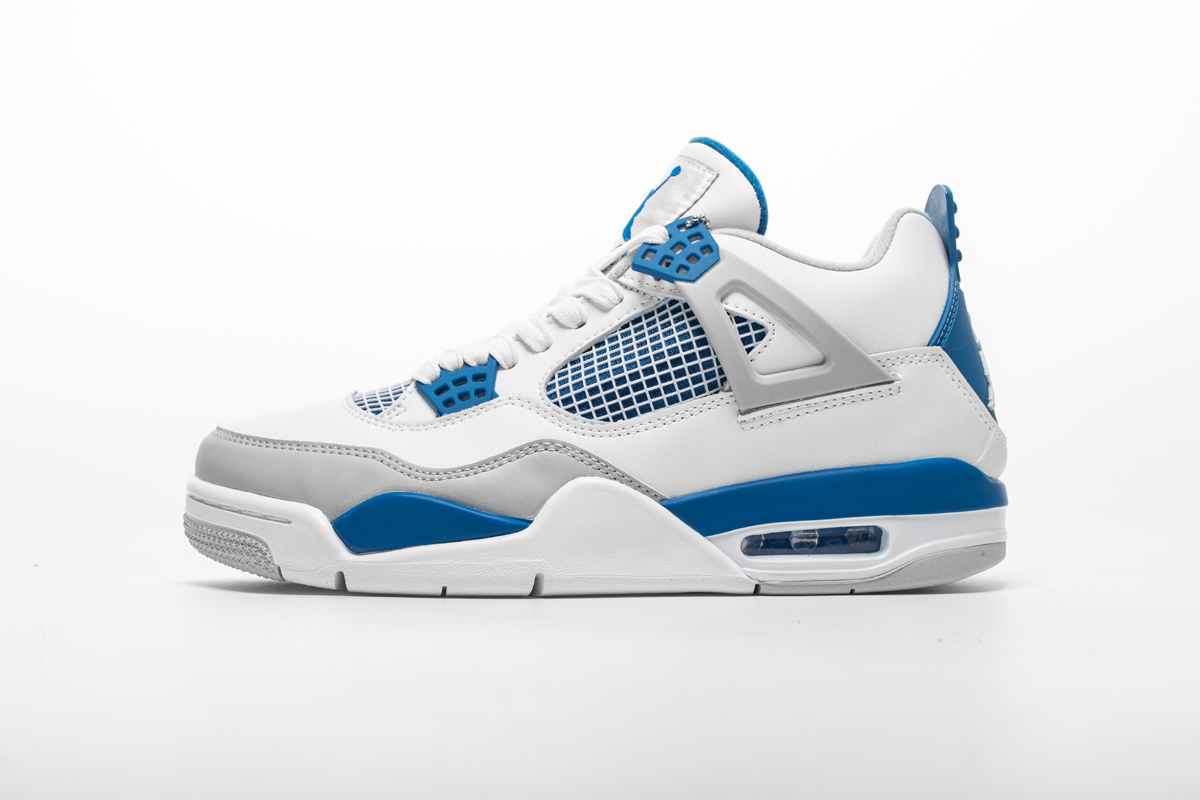 jordan 4 white blue