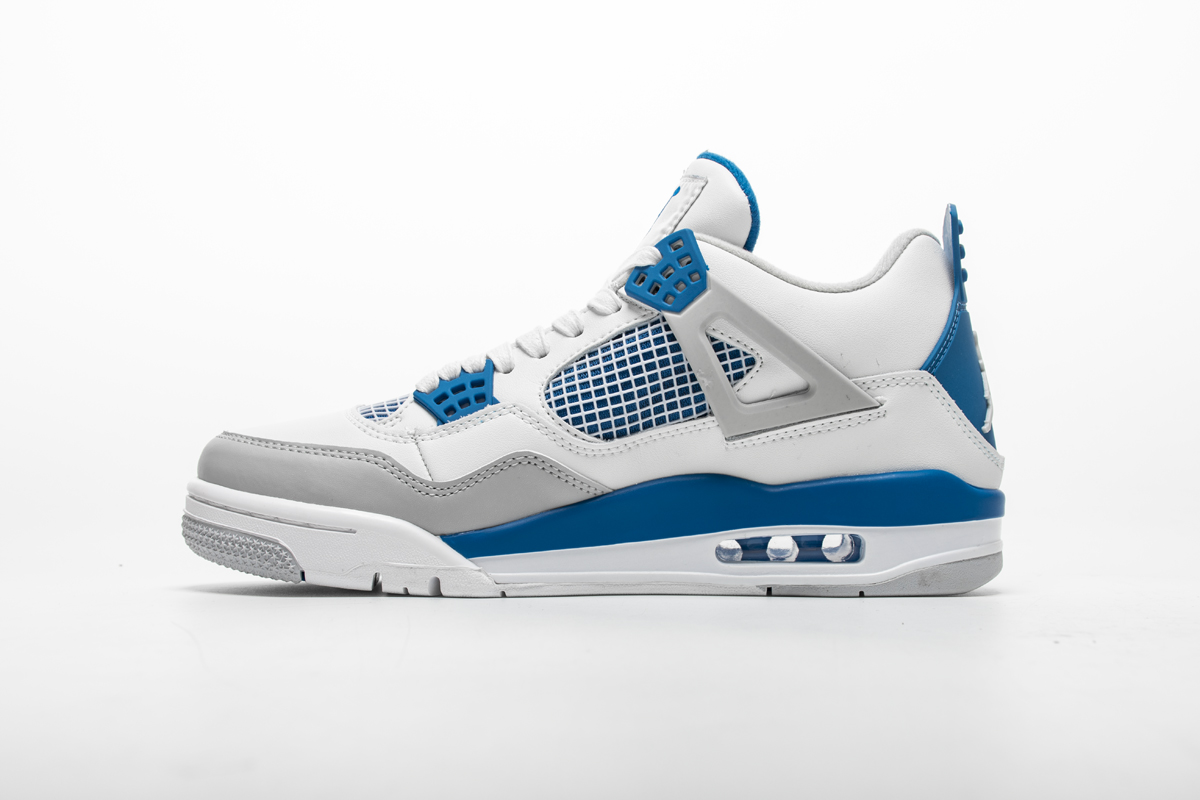 Air jordan on sale 4 white blue