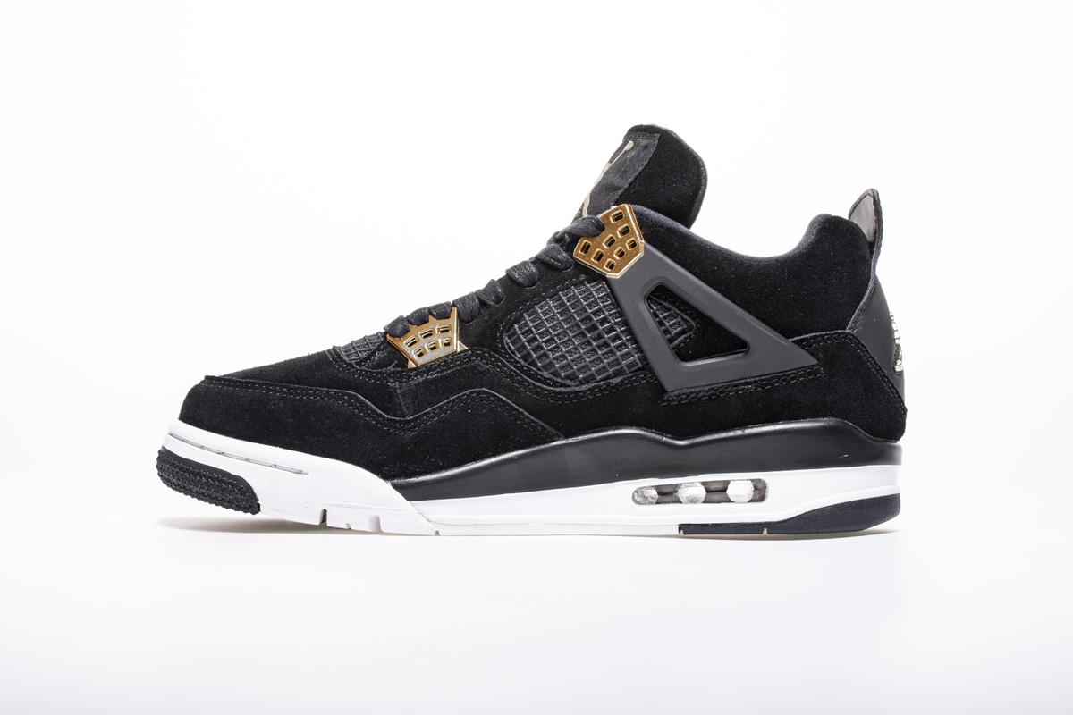 Air Jordan 4 Royalty Black Gold White 308497-032 – Men Air Shoes