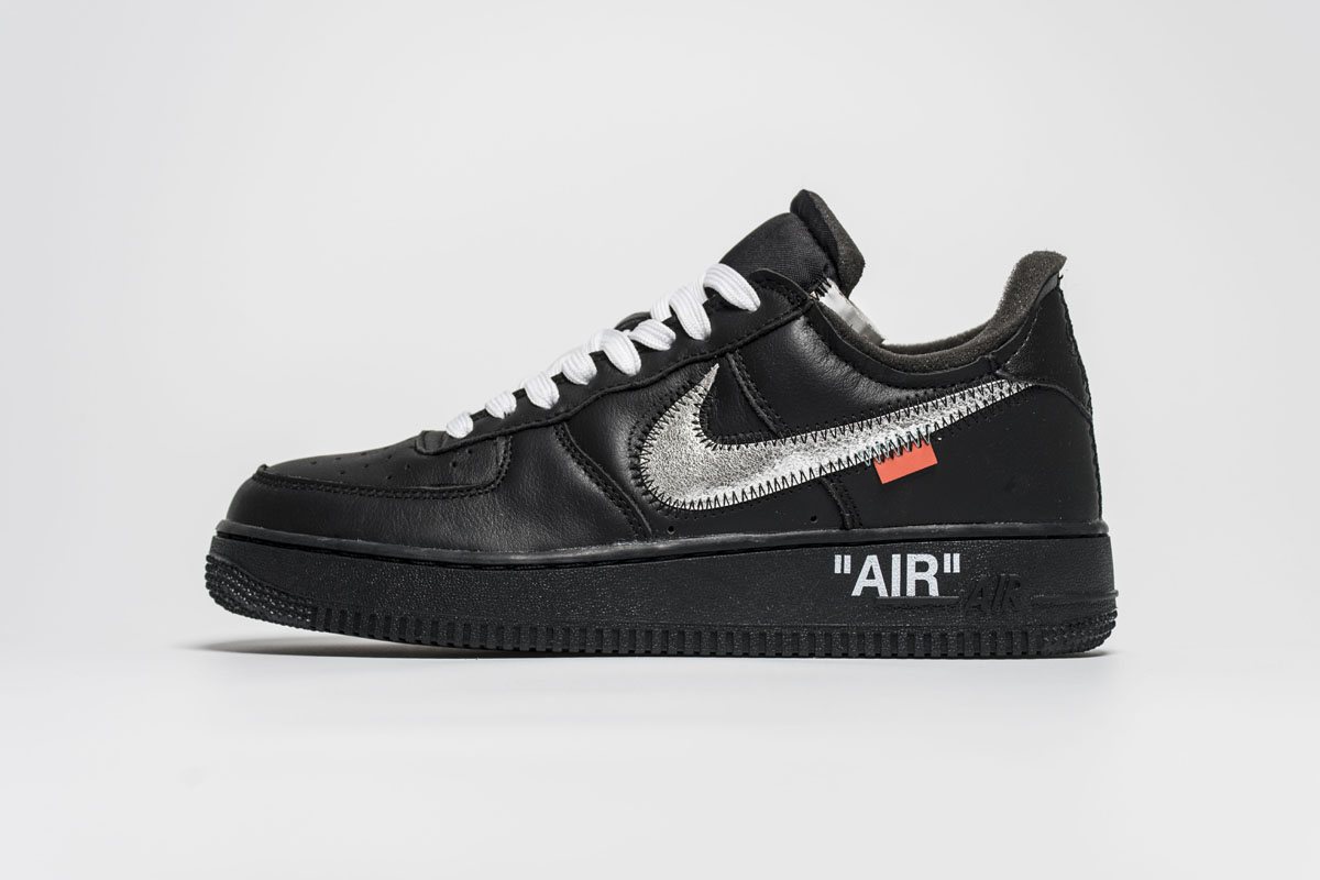 MoMA x Virgil Nike Air Force 1 Low Black Silver AV5210-001 Shoes – Men ...