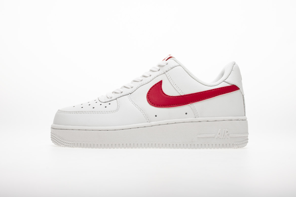 white and red air force 1 men
