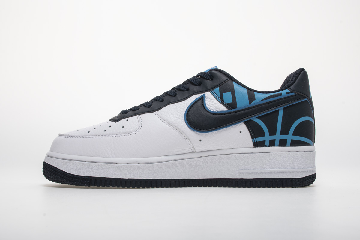 blue and black nike air force 1