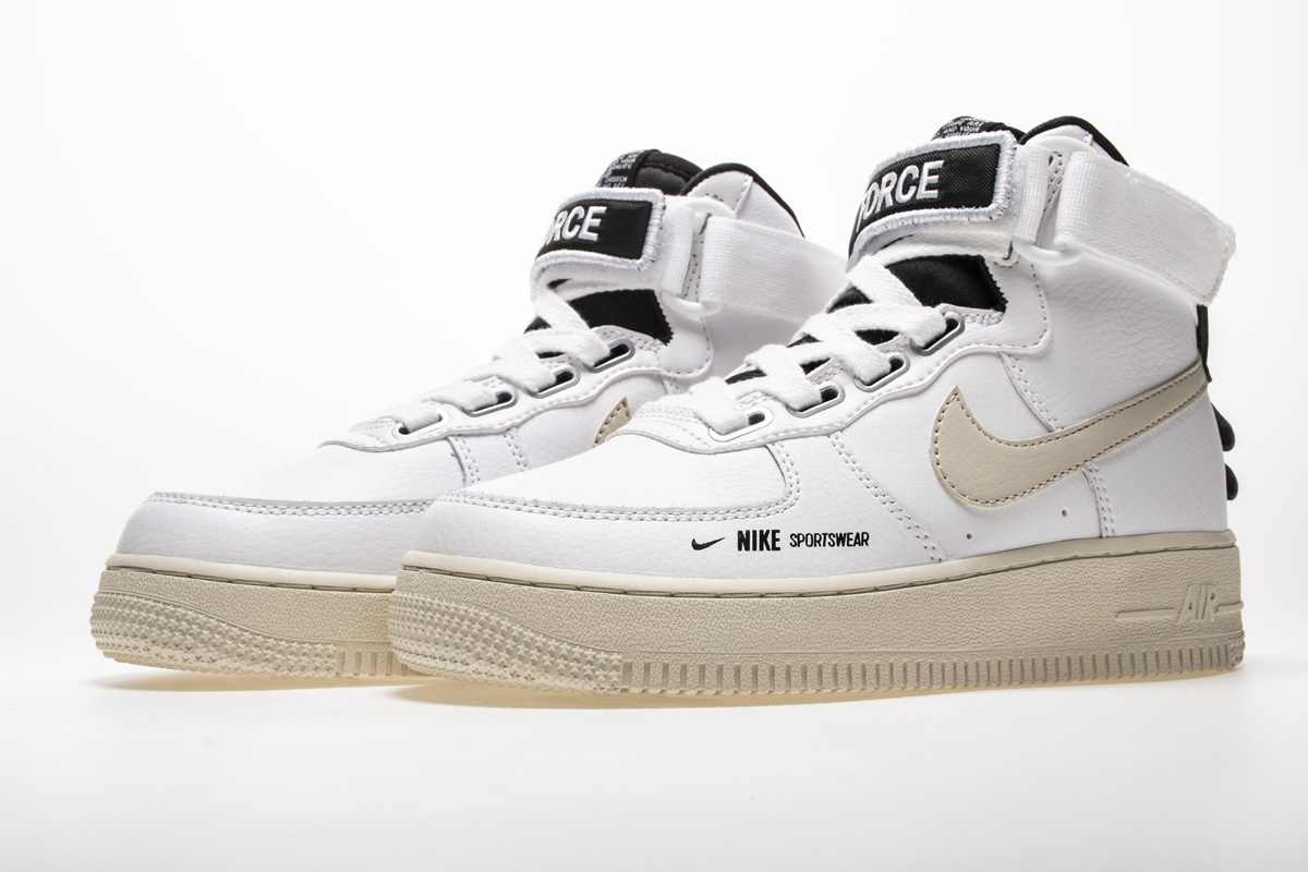 Nike Air Force 1 High Utility Cream White Grey Sneakers AJ7311-100 ...