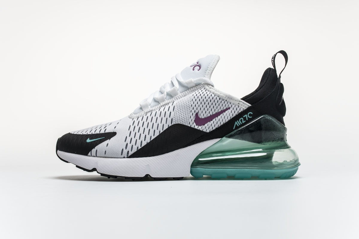 purple and green air max 270