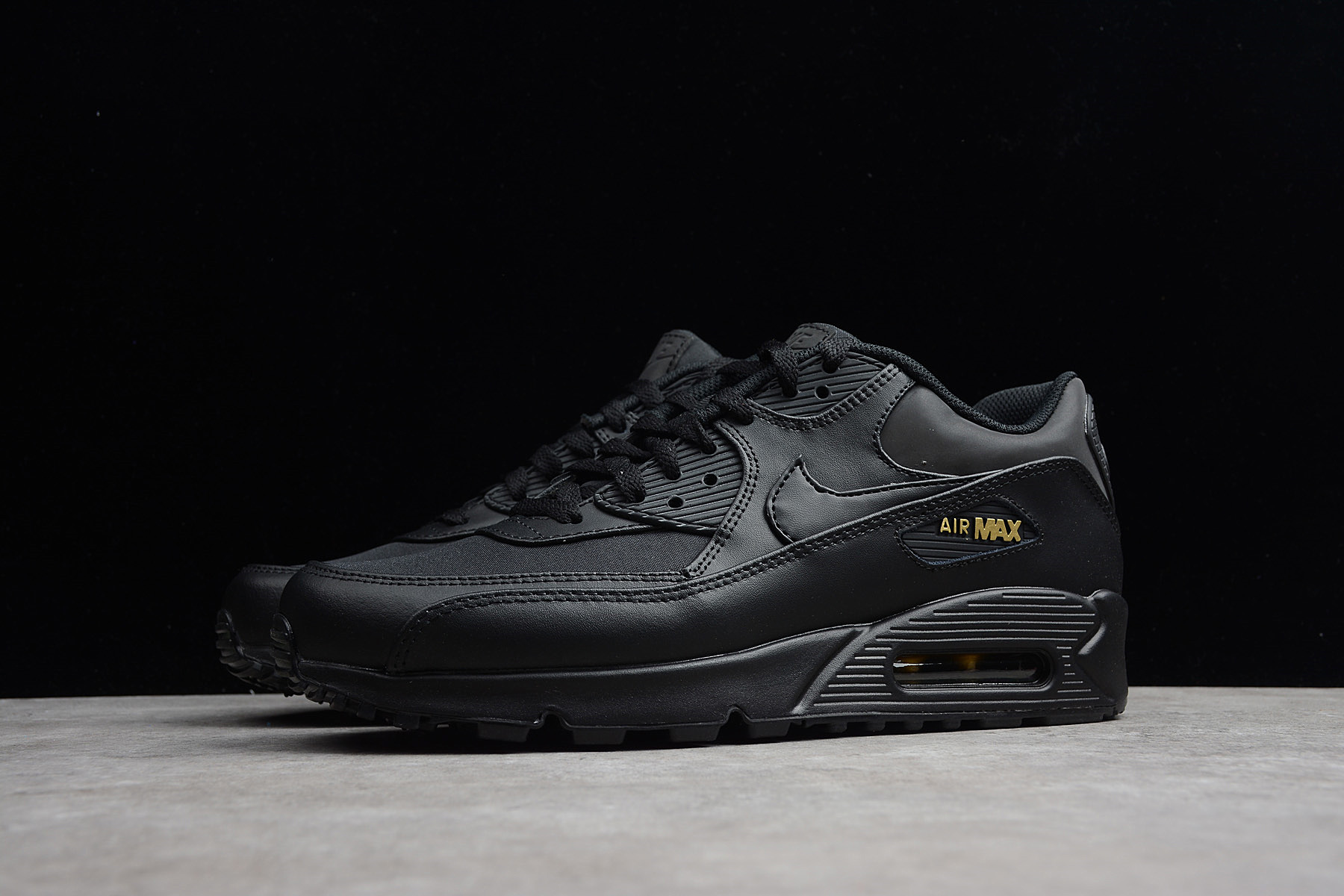 nike air max 90 premium black gold