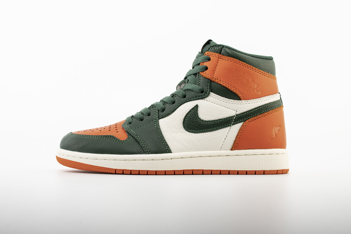 air jordan 1 retro high og sail team orange fir