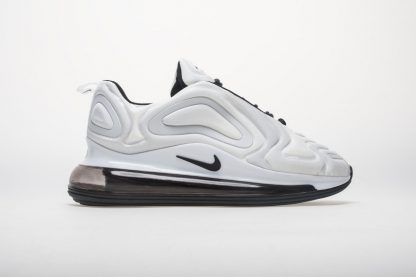 white and black air max 720