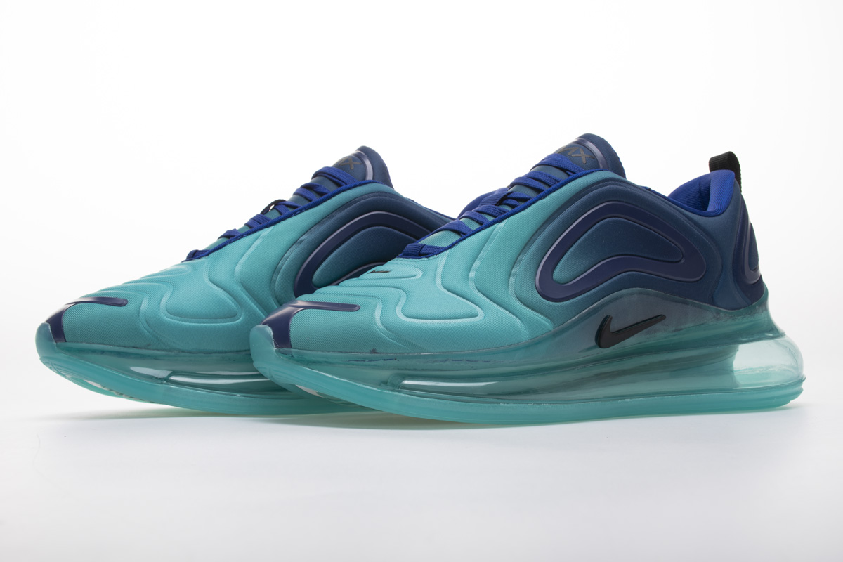 blue and green air max 720