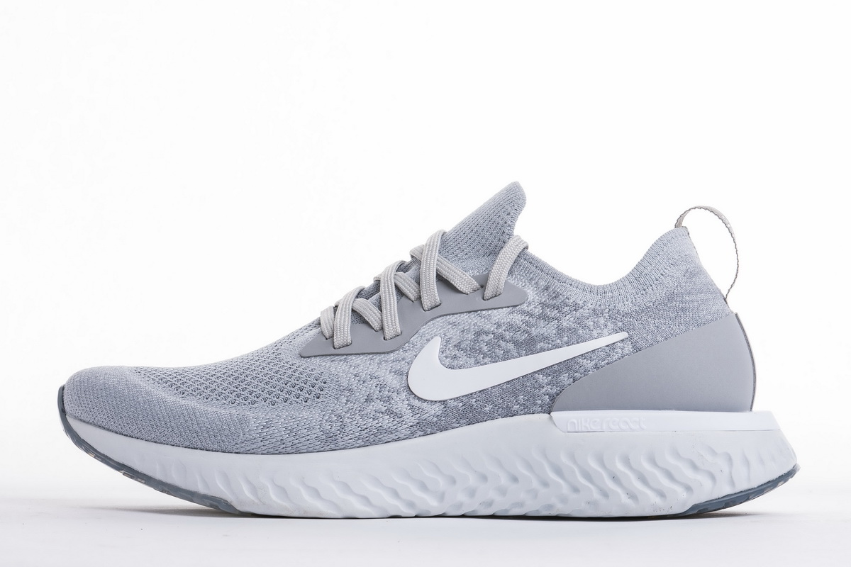 Nike Epic React Flyknit Grey Sport Sneaker – Men Air Shoes