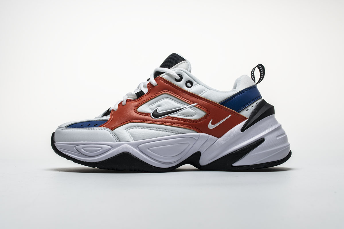 nike m2k tekno white blue orange