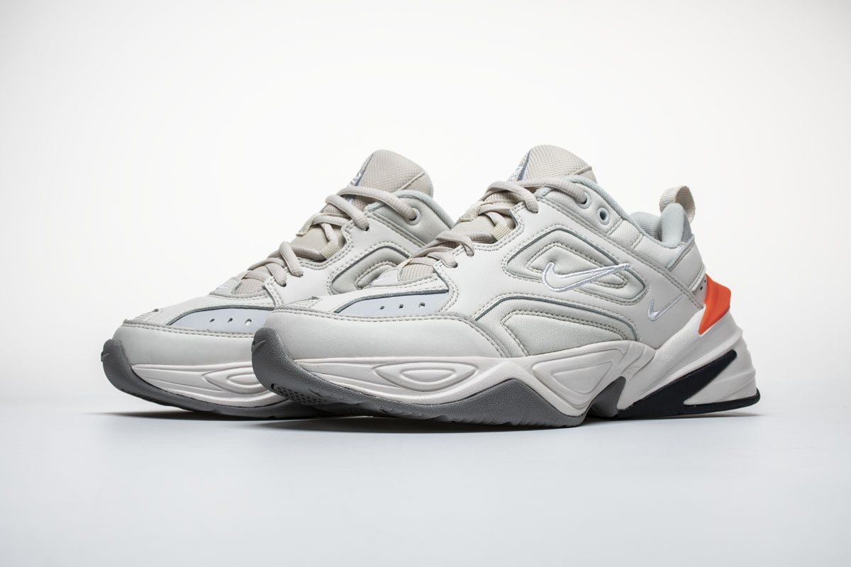 nike m2k tekno white orange