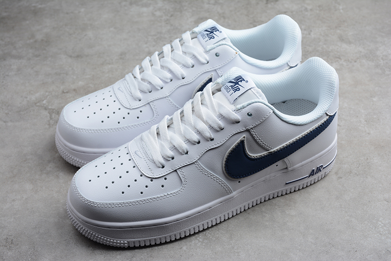 nike air force 1 white deep royal blue