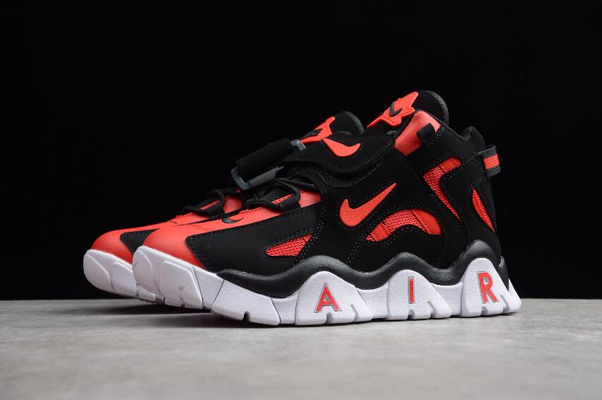 nike air barrage red white and black