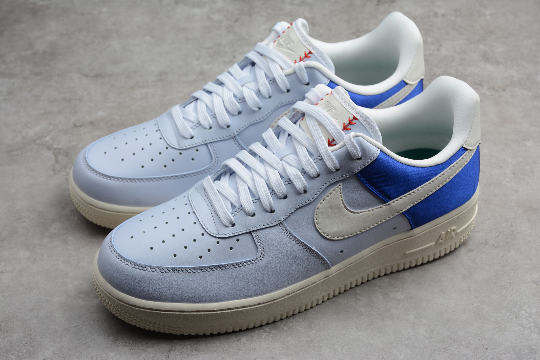 Nike Air Force 1 07 QS Game Royal Sail Football Grey AH8462-401 – Men ...