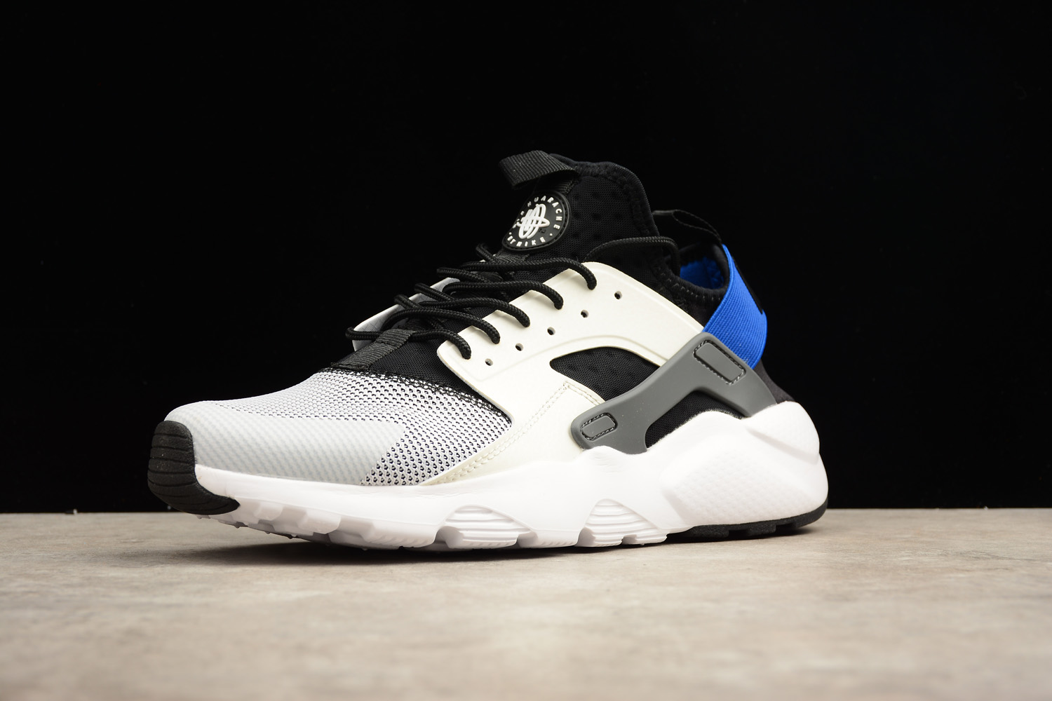 Nike Air Huarache Run Ultra Wolf Grey Royal Blue Black 819685-400 Men's  Size 12