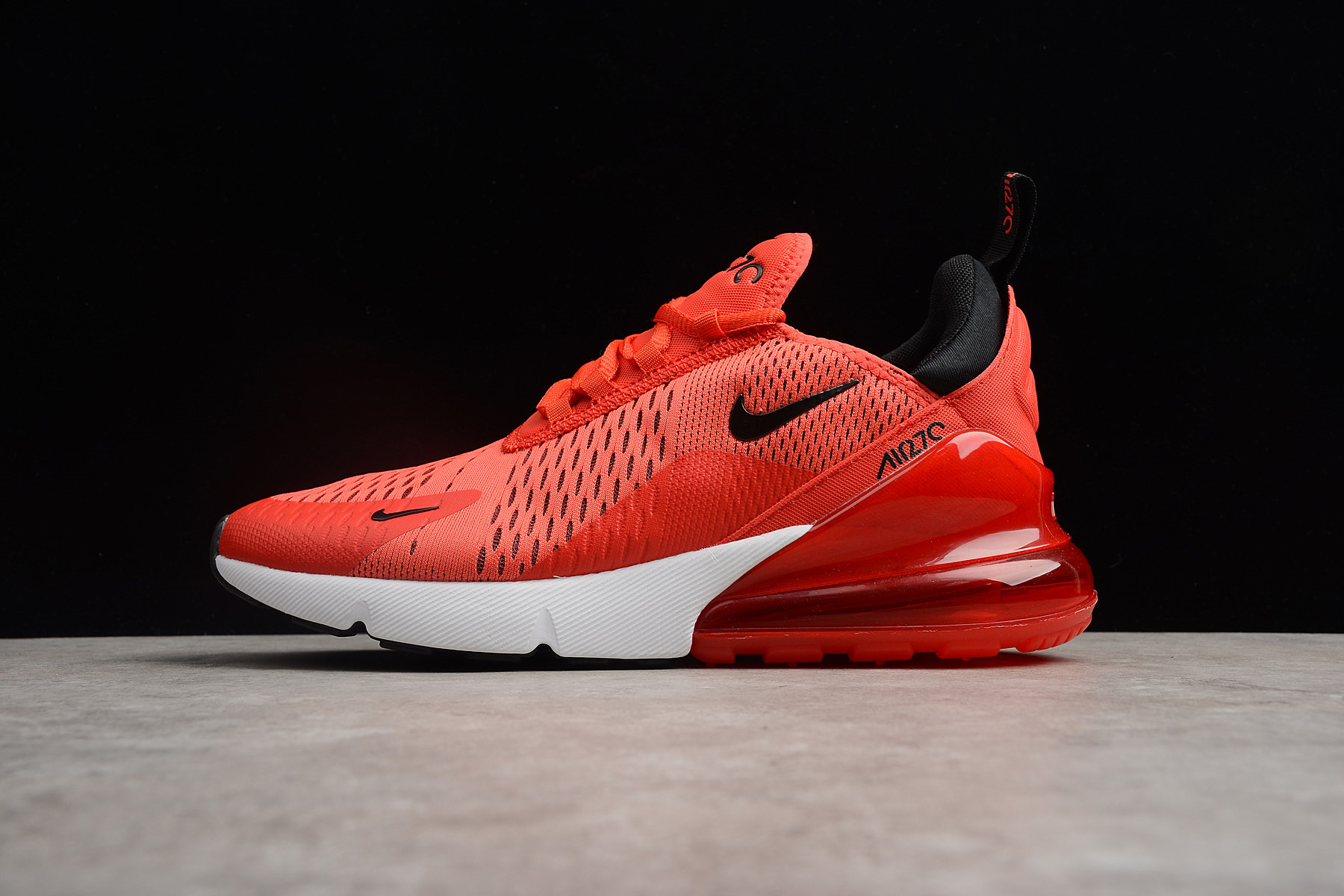 Nike Air Max 270 Habanero Red Black White Ah8050 601 Men Air Shoes