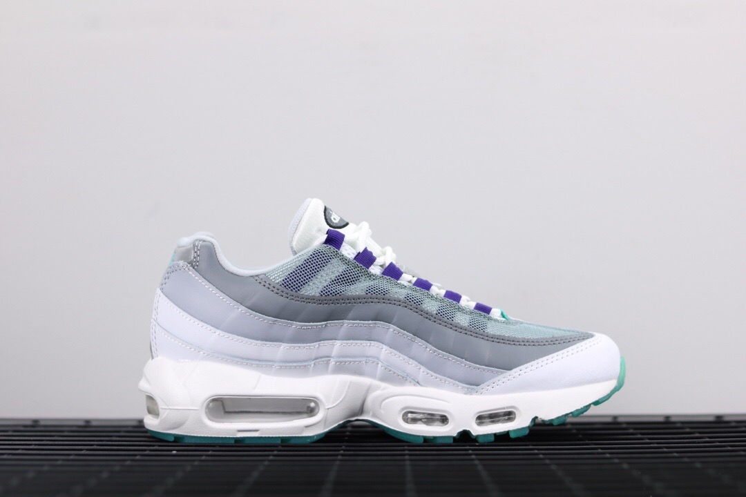 Nike Air Max 95 ID White Grey Green 818592-995 – Men Air Shoes