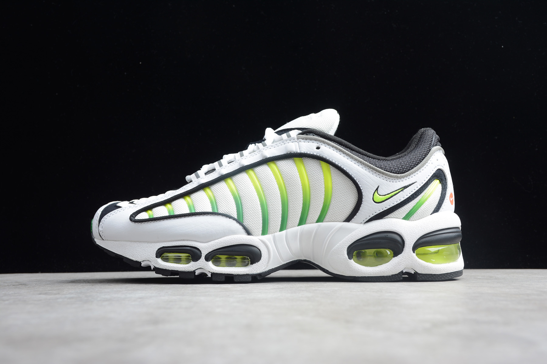 nike air max tailwind white and green