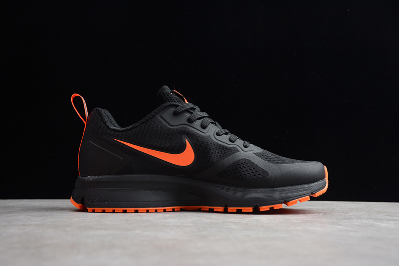 nike shoes black and orange