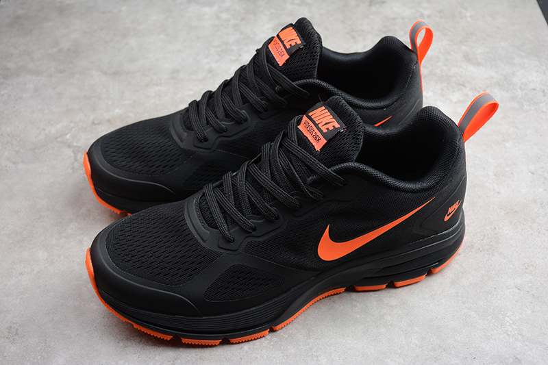 black and orange nike air