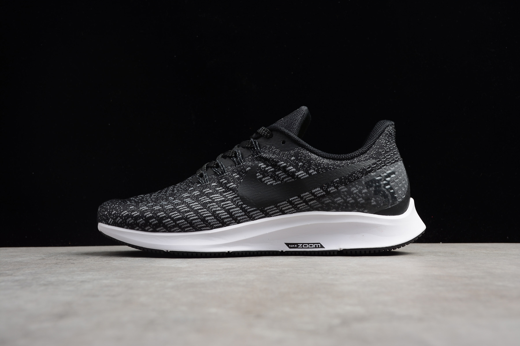 Nike Zoom Pegasus 35 Black Grey White – Men Air