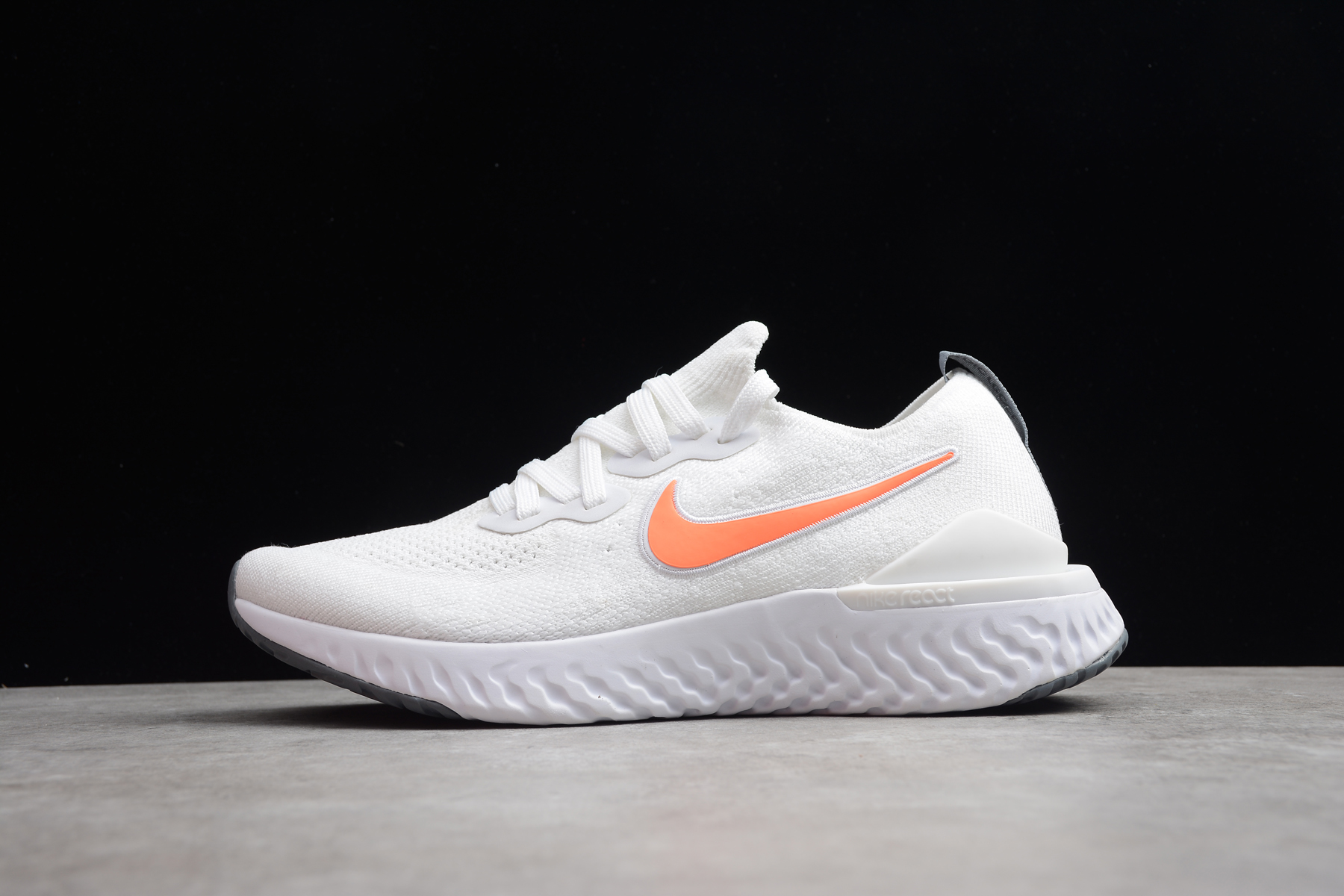 nike epic react flyknit 2 white orange