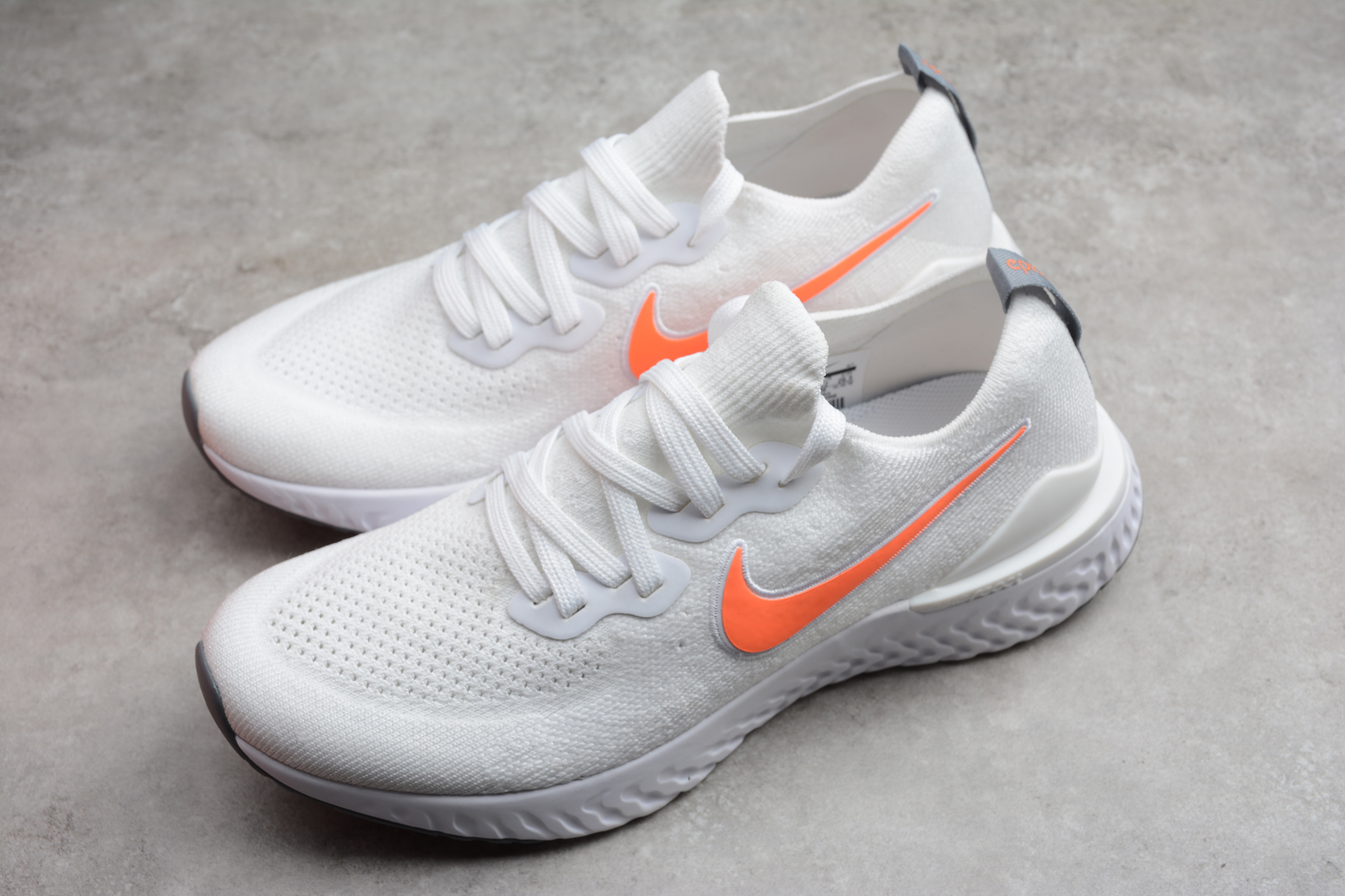 nike white with orange