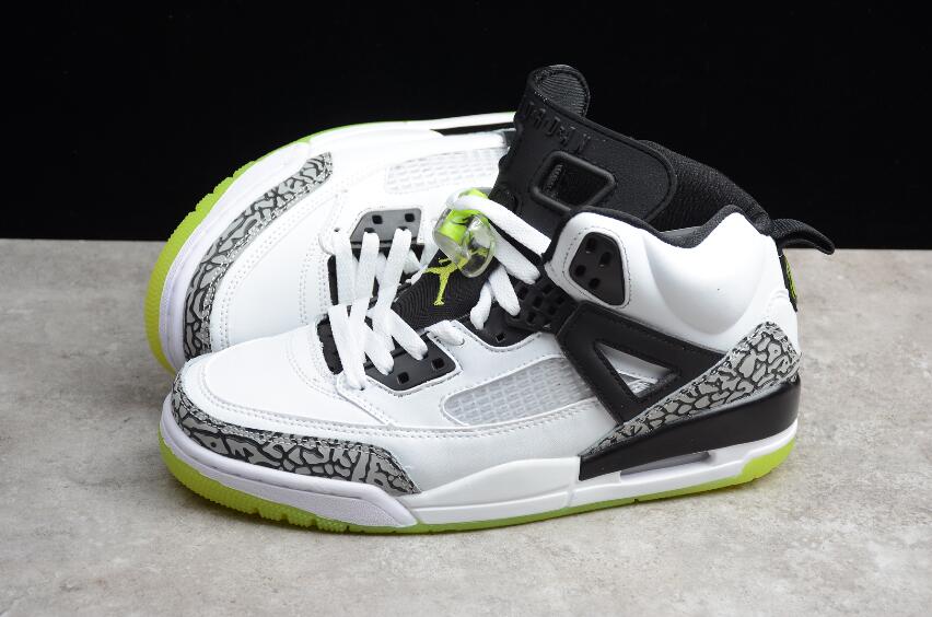 grey spizike jordans