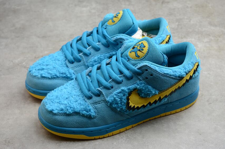 Cheap Nike SB Dunk Low Pro QS Sky Blue Yellow CJ5378-400 – Men Air Shoes