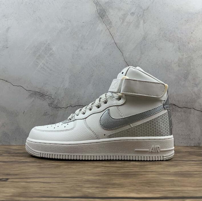 MENS NIKE AIR FORCE 1 LV8 HIGH 3M REFLECTIVE SIZE 9 (CU4159 100