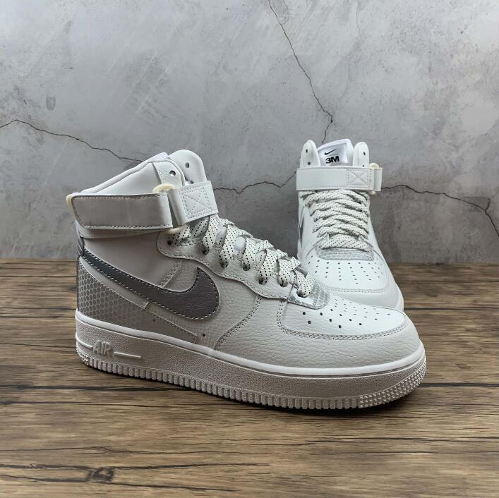 3M x Nike Air Force 1 High 07 LV8 Summit White Metallic Silver CU4159100 