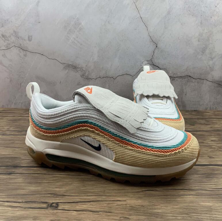 2021 Nike Air Max 97 G NRG Celestial Gold Obsidian Sail CJ0563-200 for