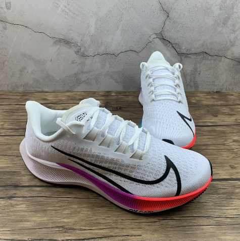 BQ9646-103 Nike Air Zoom Pegasus 37 White Black Hyper Violet Sneakers ...