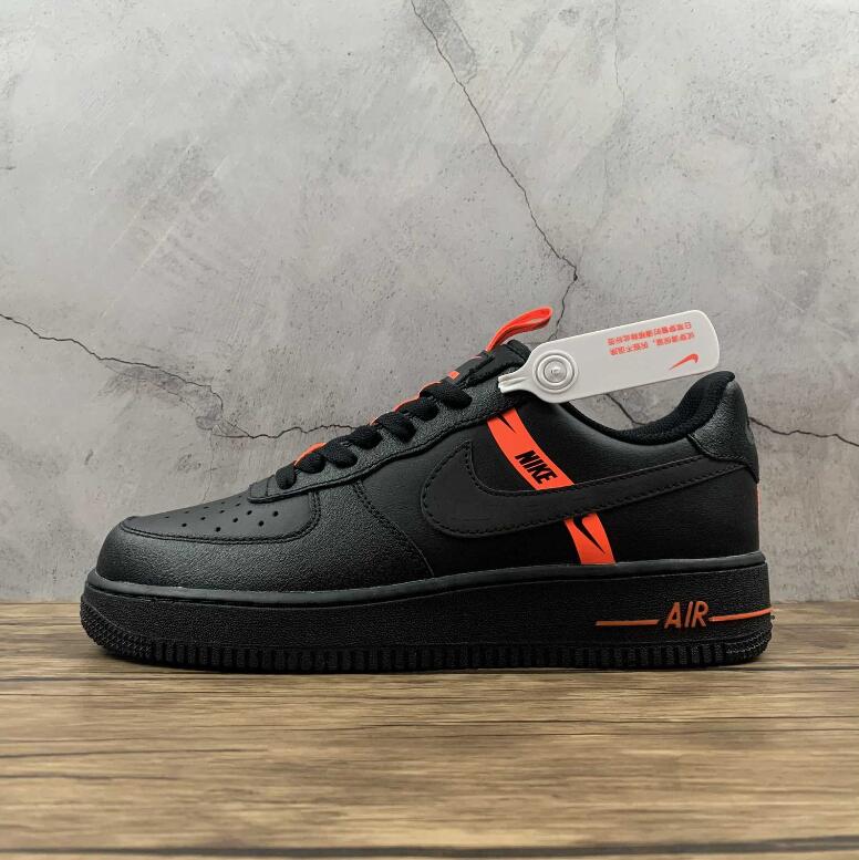 Nike Air Force 1 Lv8 KSA GS CT4683-001 Black Total Orange – Men Air Shoes