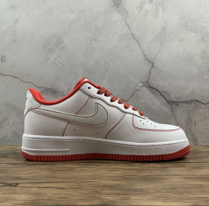 Nike Air Force 1 07 Su19 CN2896-101 White Red Sneakers – Men Air Shoes