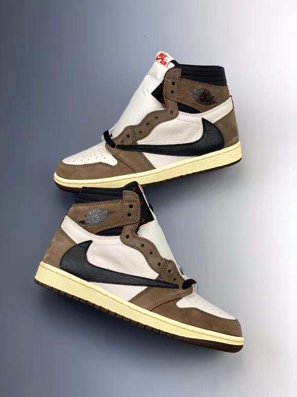 2021 Buy Travis Scott x Air Jordan 1 Retro High OG Cuctus Jack Men ...