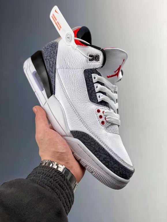 2021 Cheap Deal Air Jordan 3 Retro SE White Fire Red Black CZ6431-100 ...