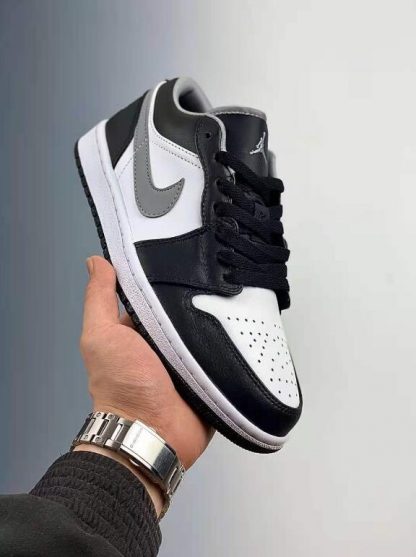 2021 New Sell Air Jordan 1 Low Black Medium Grey White Running Sneakers ...