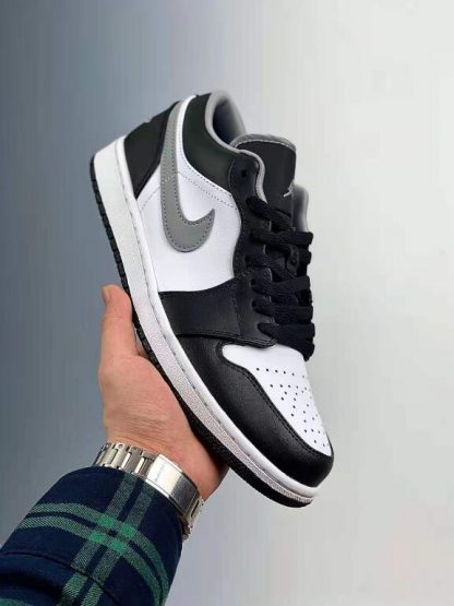 2021 Stockx US Air Jordan 1 Low Black Medium Grey White Running Sneaker ...