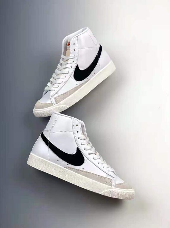 BQ6806-100 Free Shipping Nike Blazer Mid 77 VNTG White Black – Men Air ...