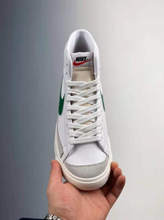 BQ6806-115 Free Shipping Nike Blazer Mid 77 VNTG White Green – Men Air ...