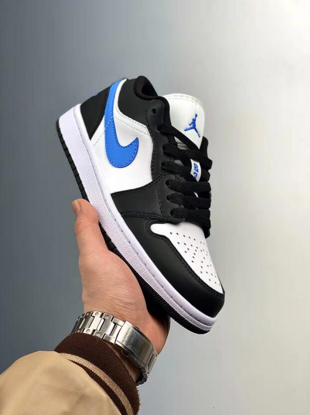 Air Jordan 1 Low DC0774-041 Black White Blue – Men Air Shoes